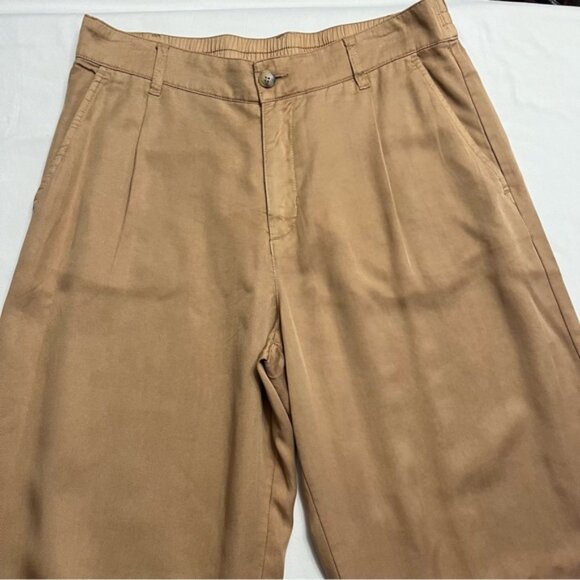 Tribal Tan Wide Leg Palazzo Pants High Waisted Trousers 8 - Picture 4 of 10